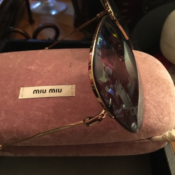 Miu Miu Amethyst Mirror Sunglasses